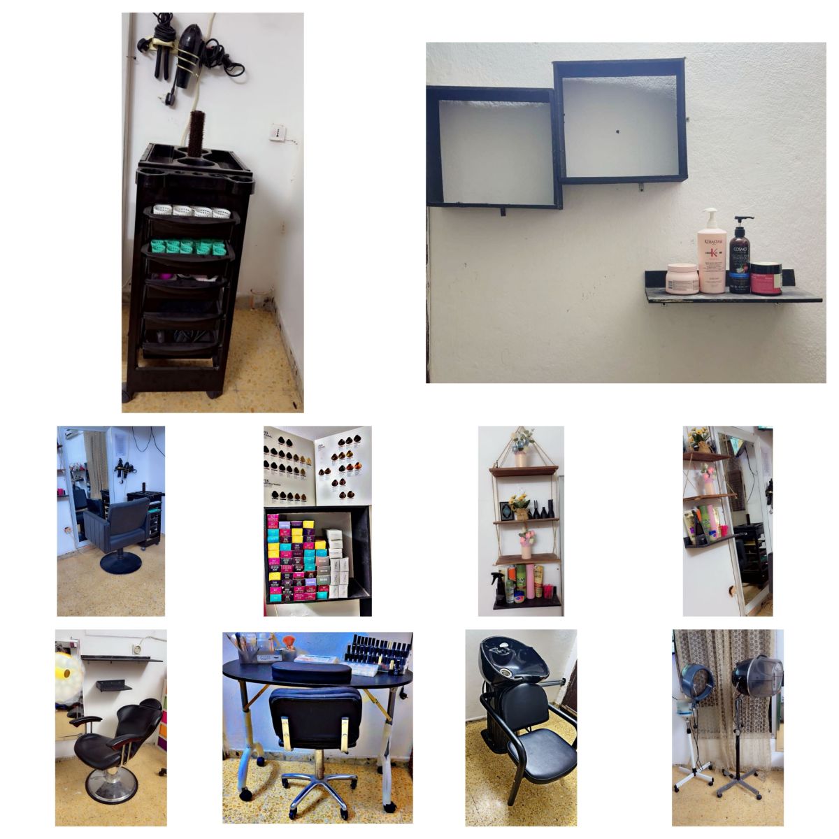 Matériels de salon de coiffure peu utilisés à vendre