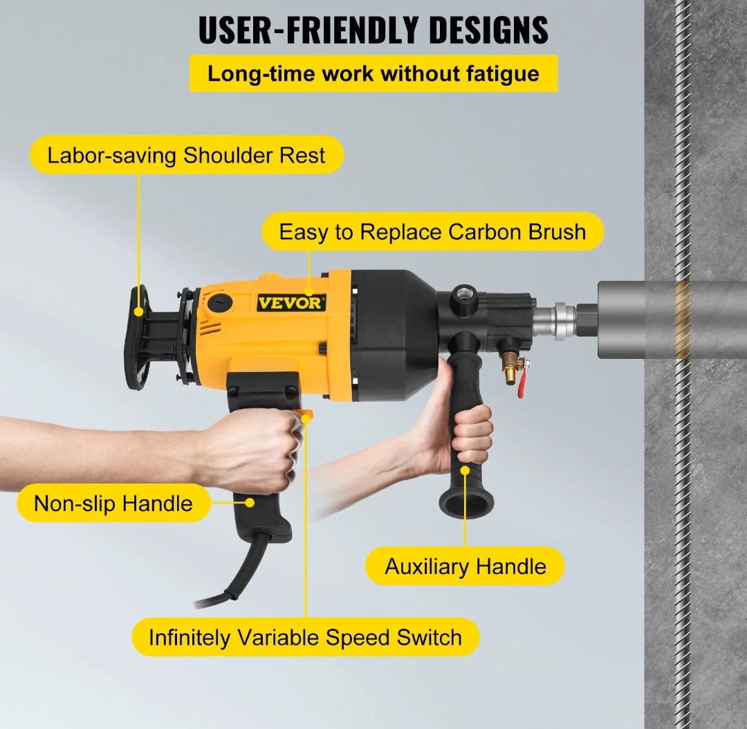 Foreuse Diamantée Pro RT160, Mallette Compacte et Ergonomique