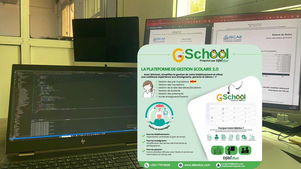 Plateforme GSchool pour la gestion scolaire