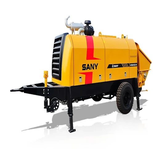 Pompe à béton sur remorque SANY neuve – 256 ch, moteur Isuzu