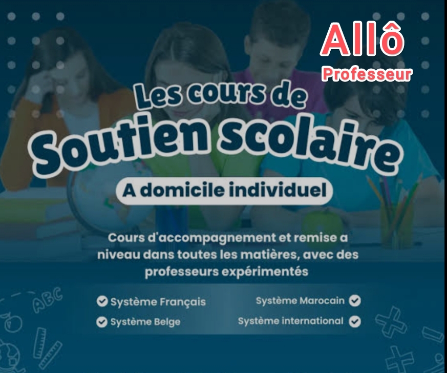 Cours particuliers à domicile pour la rentrée scolaire - Tous niveaux