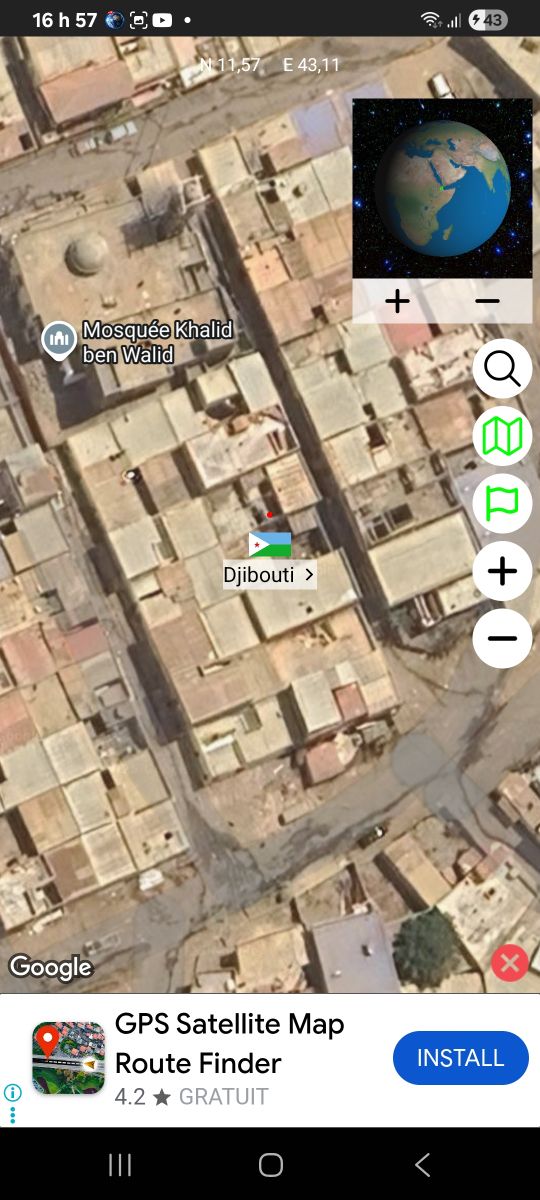 Terrain 105m avec titre foncier près de la mosquée à Citer Barwaqo 1