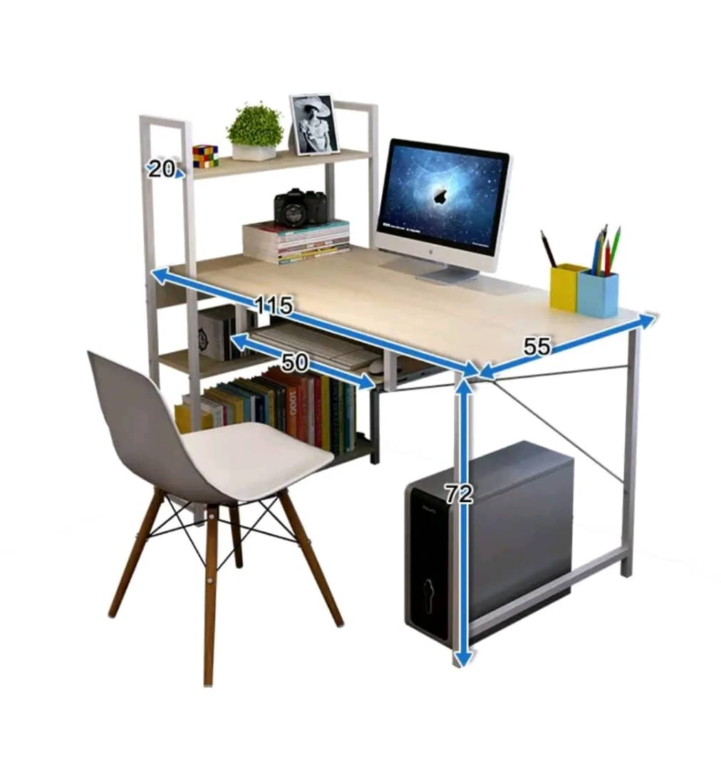 Bureau avec étagères pour étudier chez soi - Livraison disponible