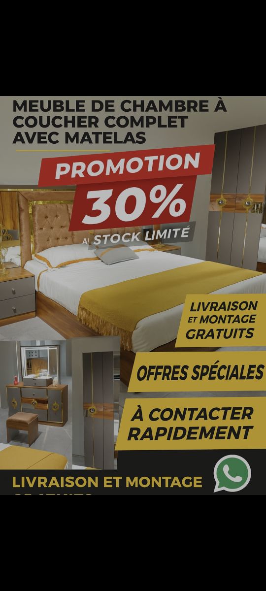 Chambre à coucher moderne & luxueuse