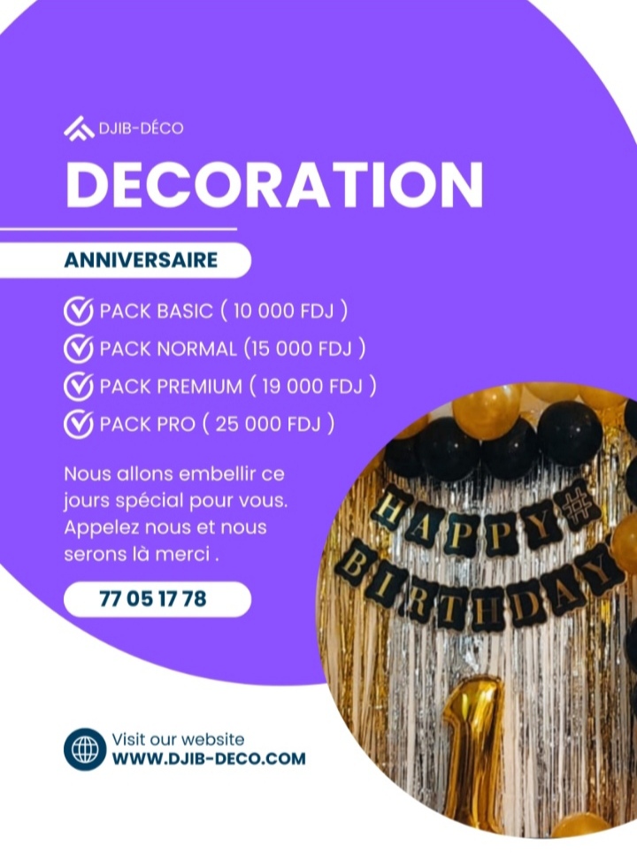 Décoration d\'anniversaire personnalisée