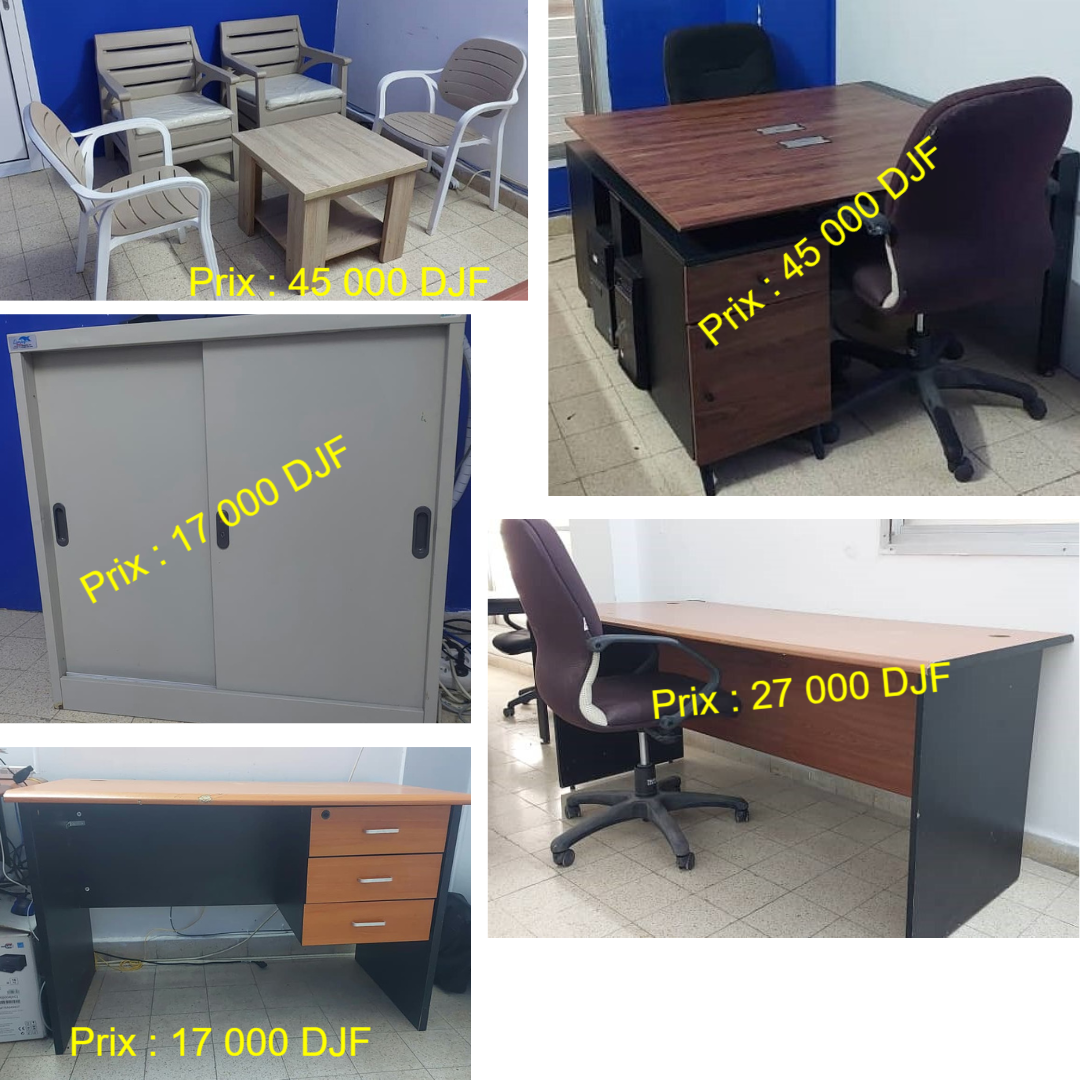 Ensemble de meubles de bureau d\'occasion en excellent état à vendre