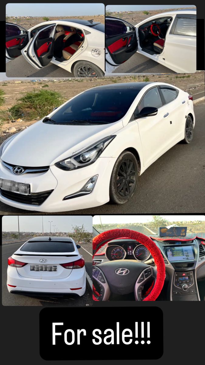 Hyundai Elantra 2016 Full Option, Importée de Dubaï