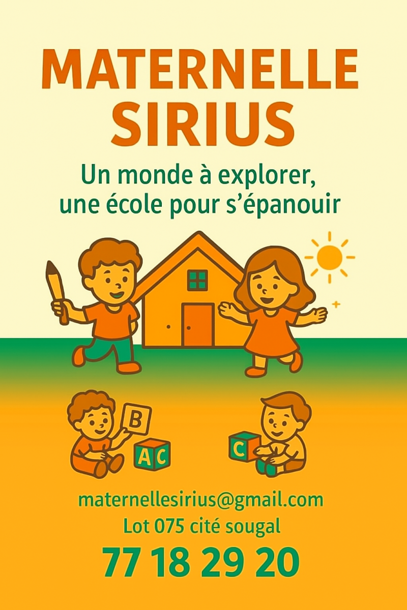 Maternelle Sirius 2025/2026 - Inscriptions ouvertes