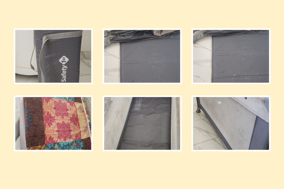 Lit portable pour bébé avec matelas