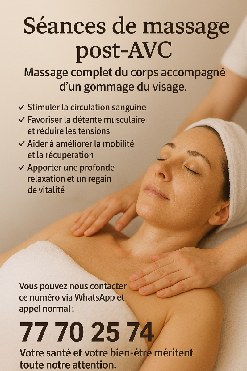 Massage thérapeutique après un AVC - Circulation sanguine et détente musculaire