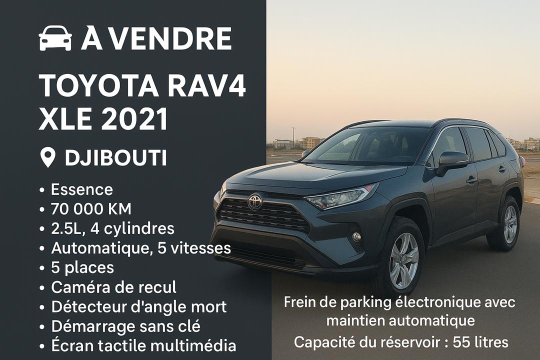 Toyota Rav4 2021 XLE, essence, climatisation fonctionnelle
