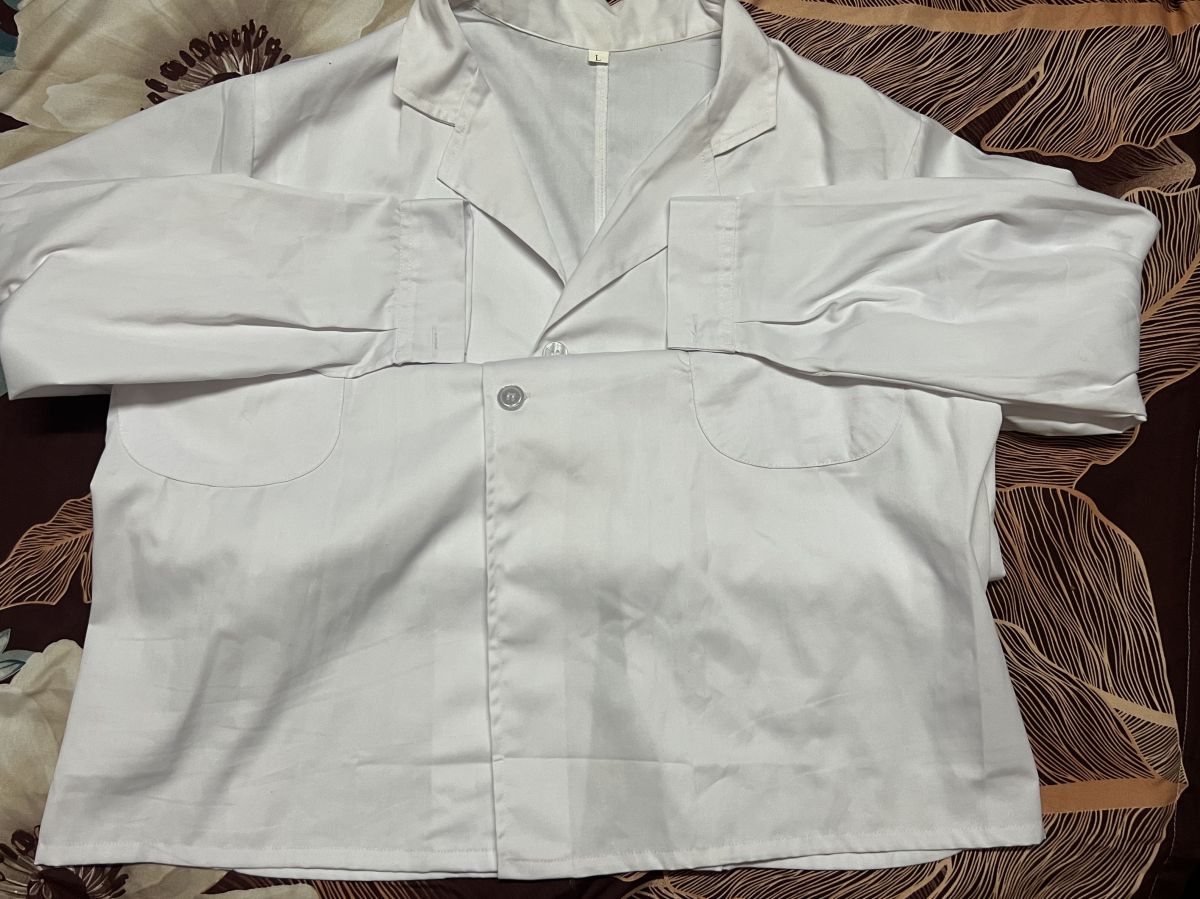 Blouse de laboratoire unisexe, neuve, taille L, convient aux lycées et universités