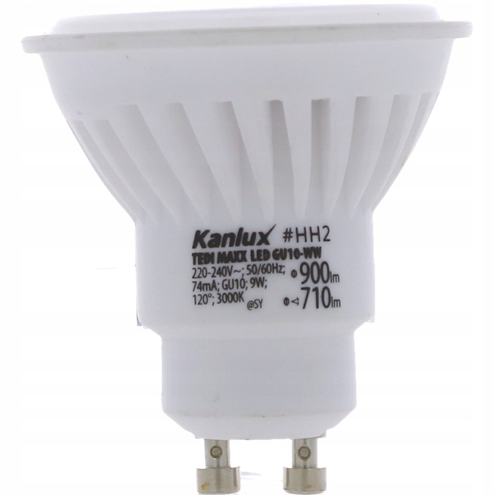 Kanlux Spot LED GU10 9W grand angle (66W) - Blanc Chaud 3000K TEDI MAXX