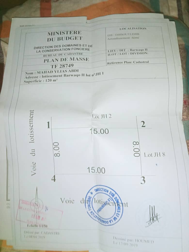 Terrain à vendre de 120 m² à Barwaqo 2 Phase avec titre foncier