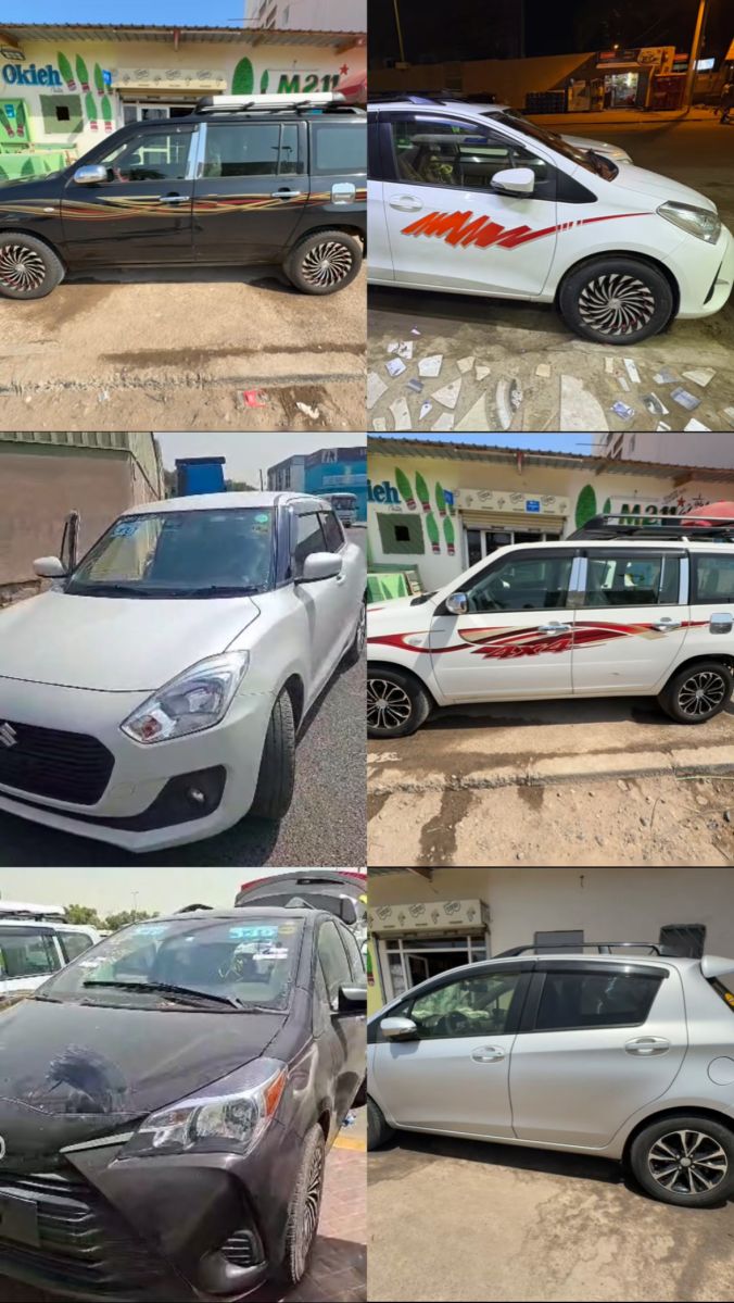 Véhicules importés de Dubai - Toyota Vitz, Probox, Suzuki Swift 2017-2018