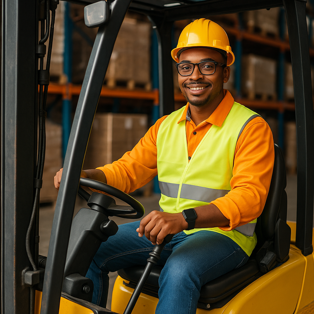 Chauffeur de chariot élévateur qualifié, disponible de 13h à 19h