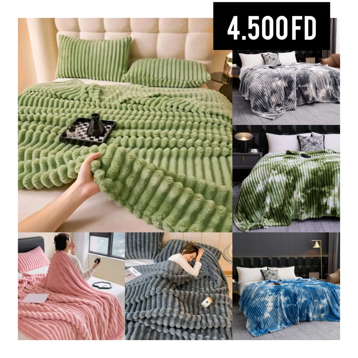 ✨ Couvertures en fausse fourrure ultra douce + 2 taies offertes ✨