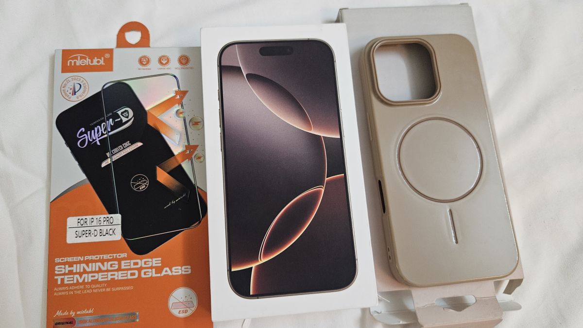 iPhone 16 Pro 256 Go, état neuf avec emballage et protège