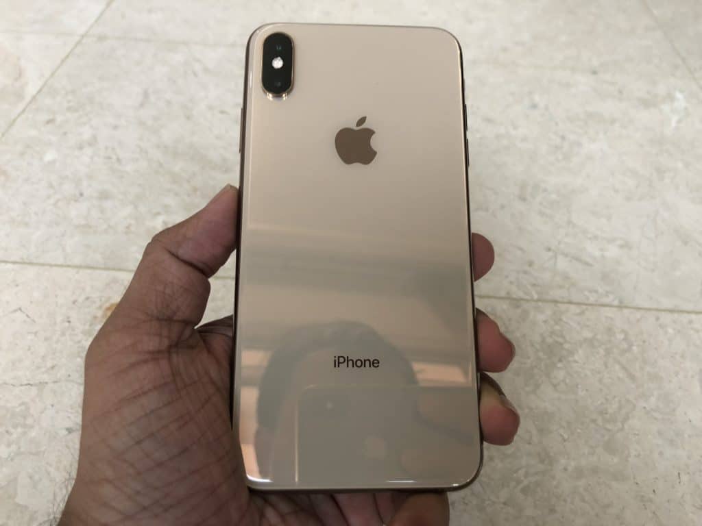 iPhone XS Max 512Go, couleur gold, batterie 100%, sans défaut