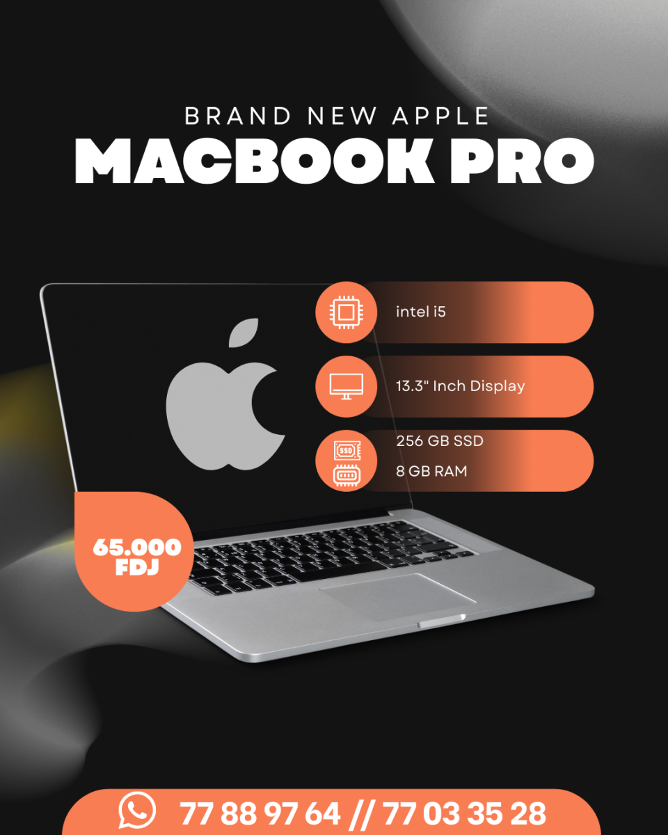 Macbook Pro 13 neuf, i5, 256gb SSD, 8gb RAM