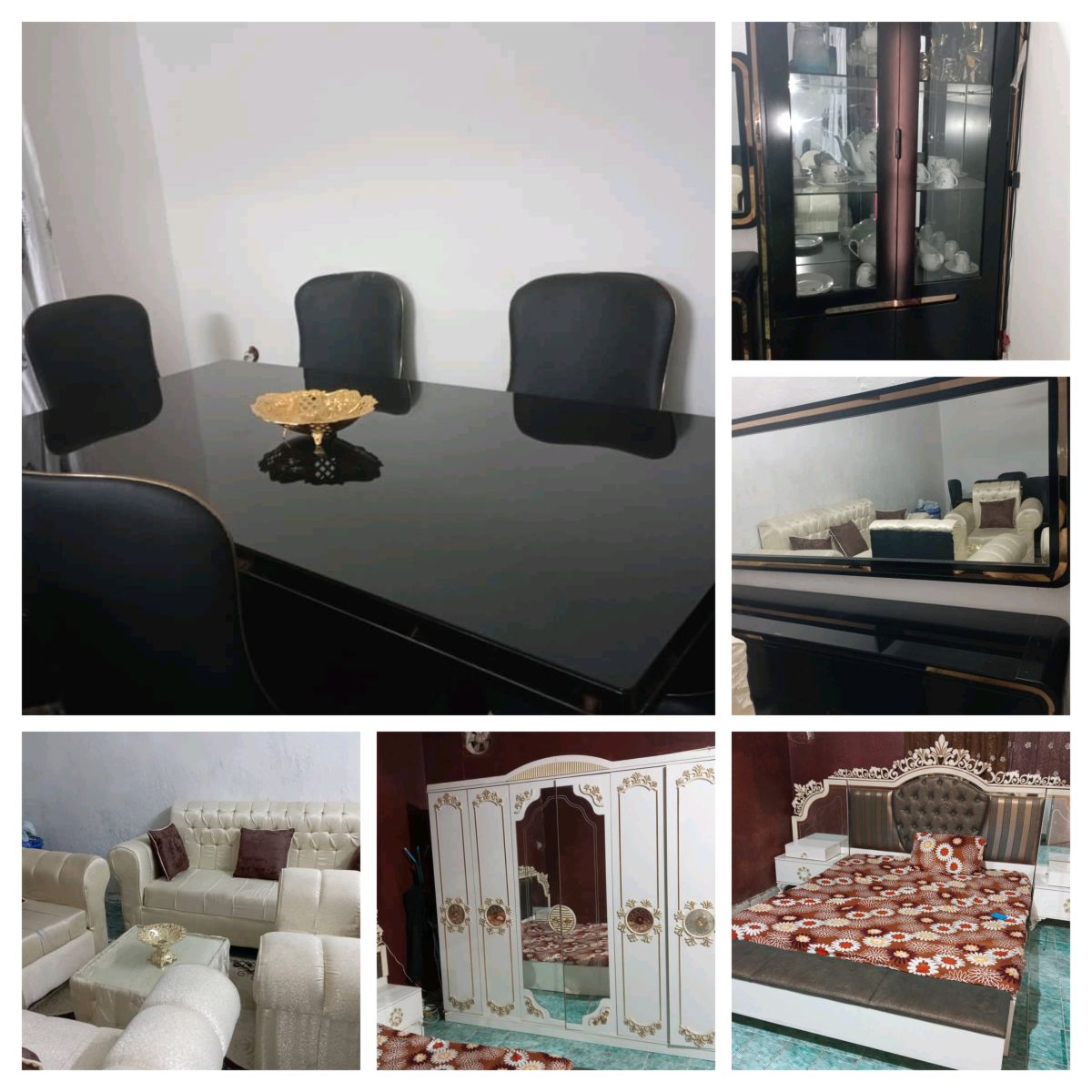 Chambre à coucher, salle à manger & salon à vendre