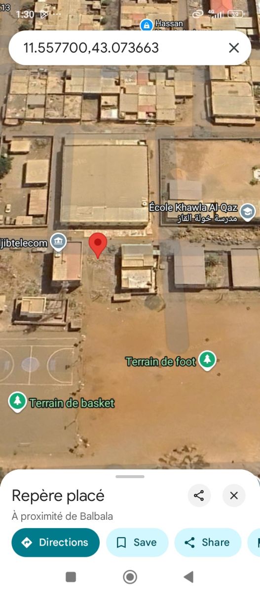 Terrain 160m2 à Cite Shabelly Pk13, proche du marché à Gargar