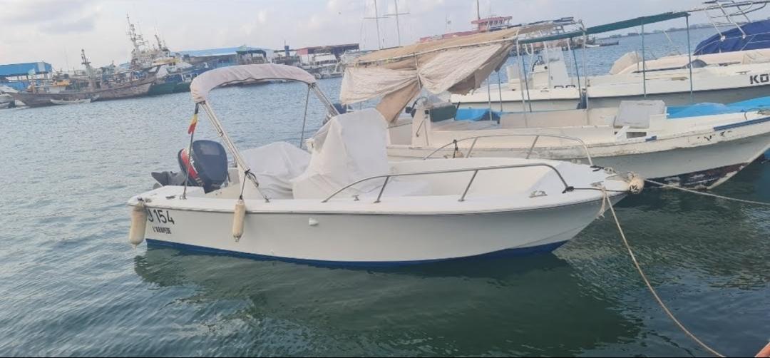 Bateau White Shark 7m, moteur Yamaha 115CV en bon état