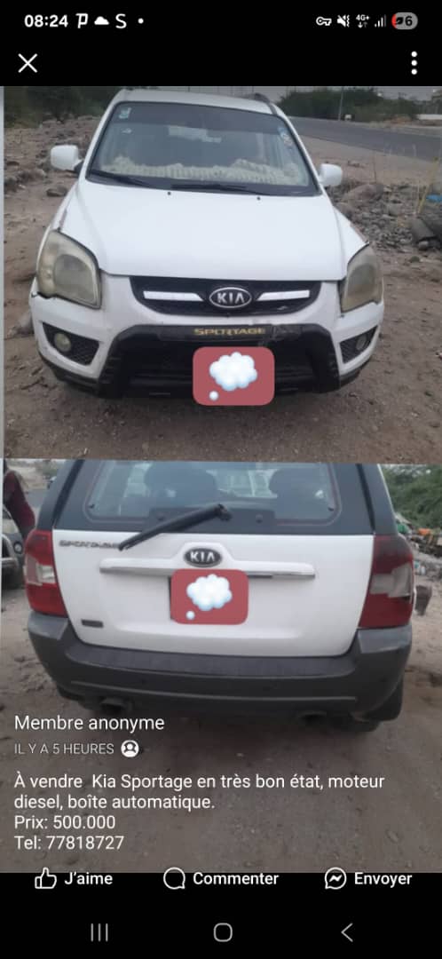 Kia Sportage 2008, boîte automatique, en excellent état