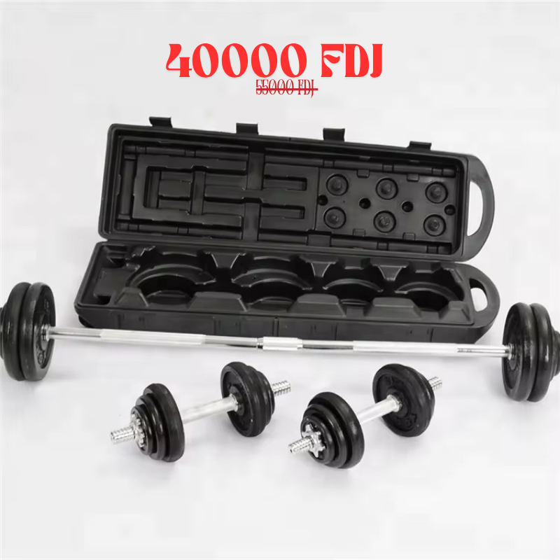 Mallette de 50kg - Barre et haltères neufs