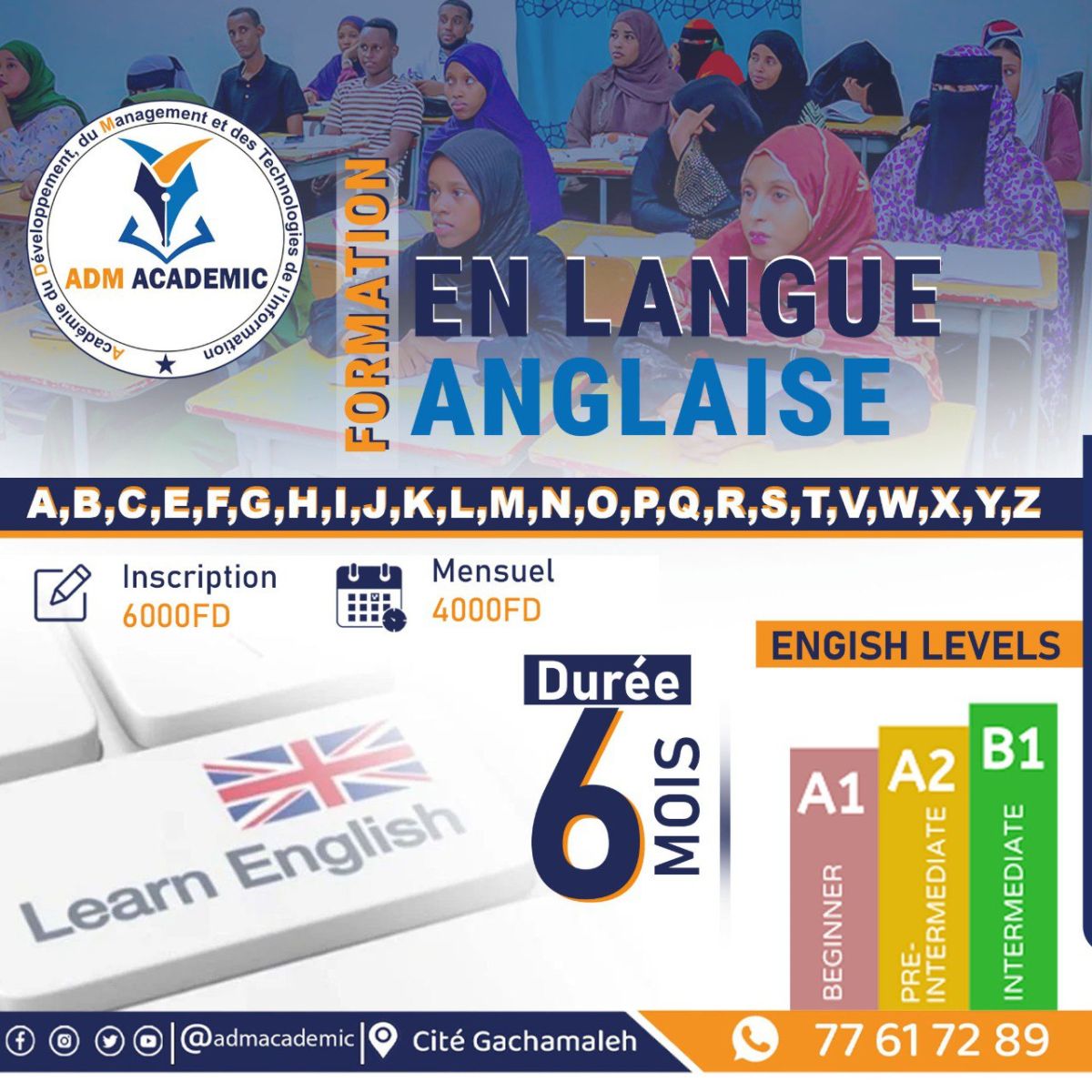 Formation Anglais Professionnelle - Niveaux A1, A2, B1 | ADM ACADEMIC