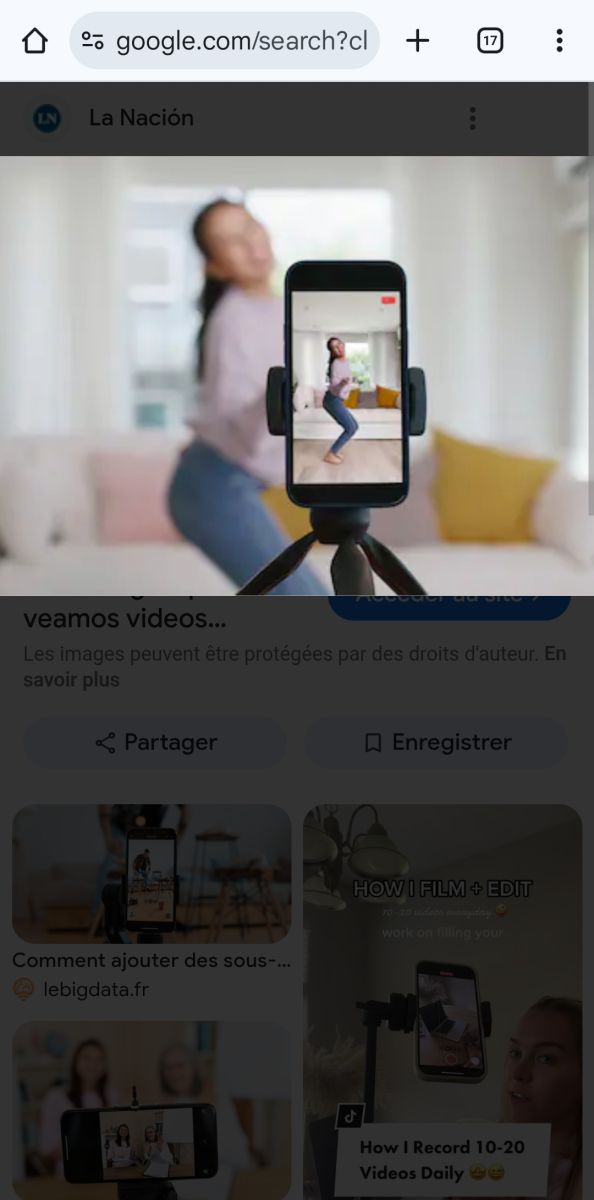 Accessoires pour enregistrement de tittok