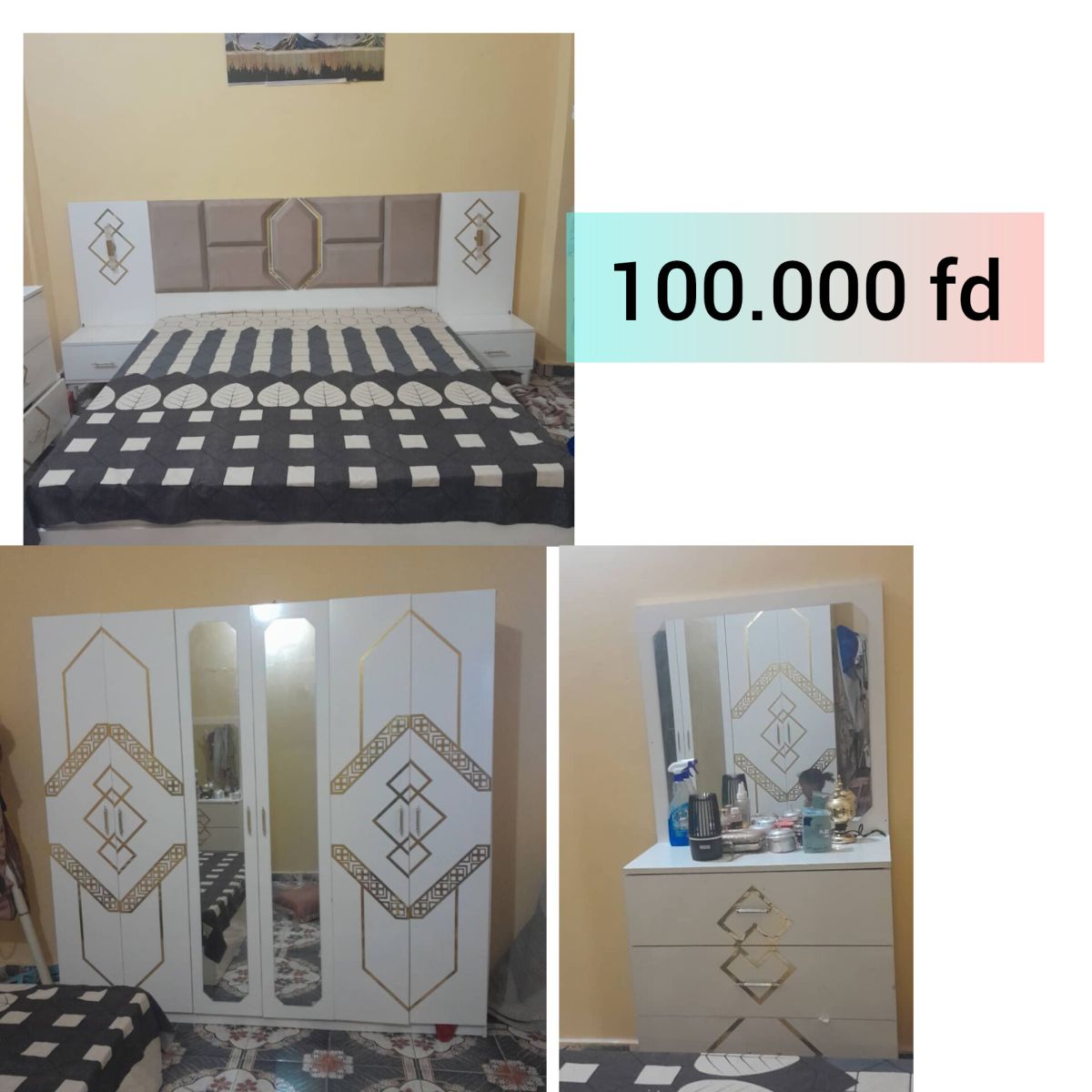 Magnifique chambre à coucher en très bon état