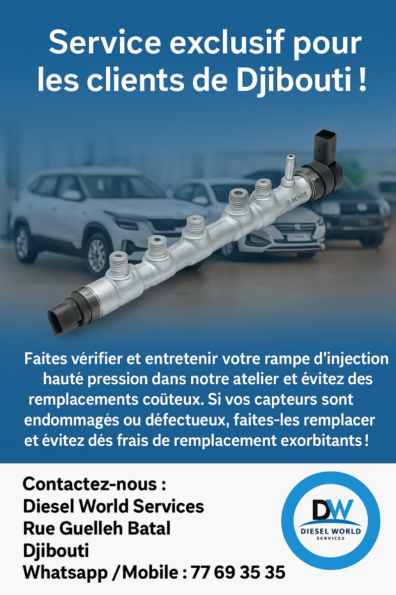 Entretien rampe haute pression - Capteurs inclus