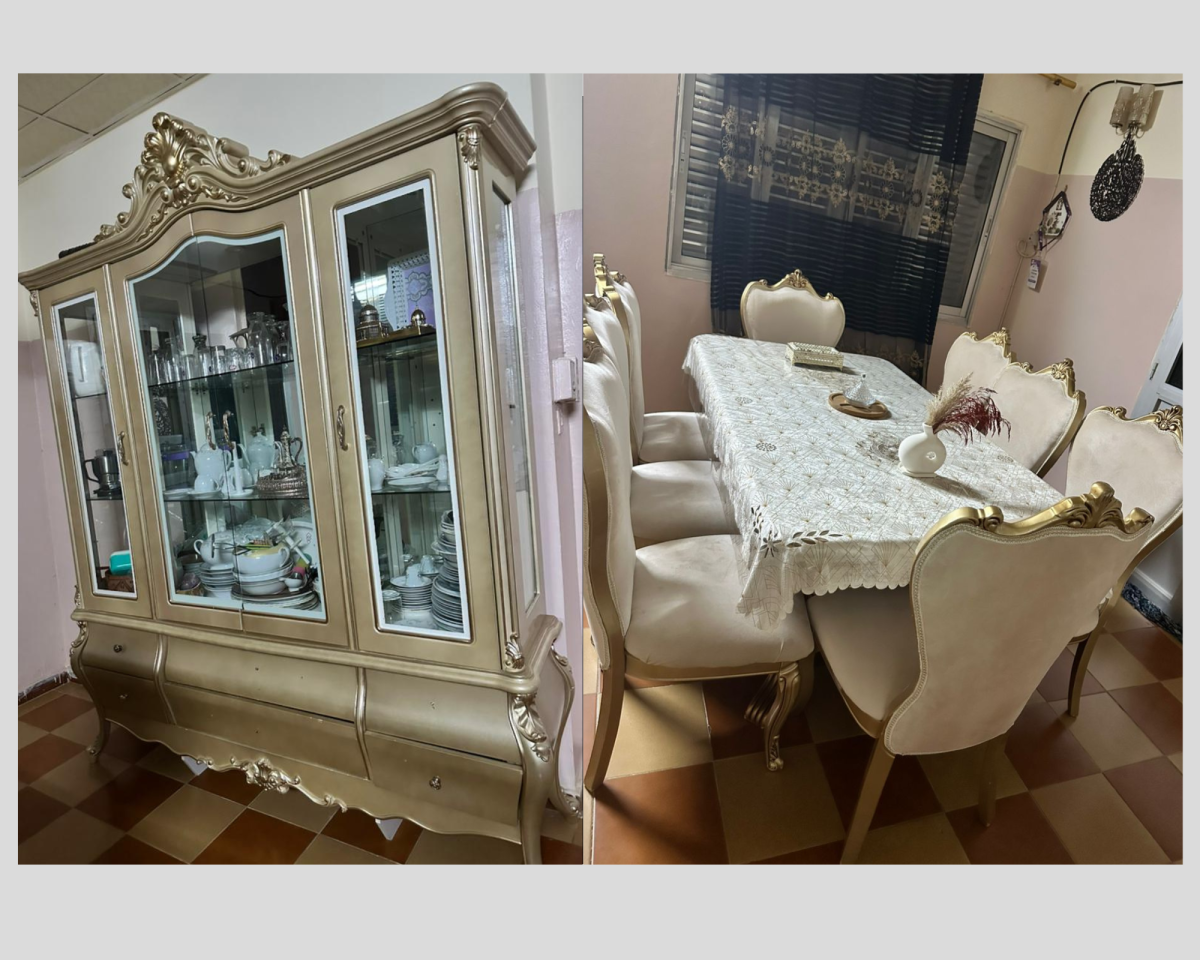 Table à manger moderne avec living élégant