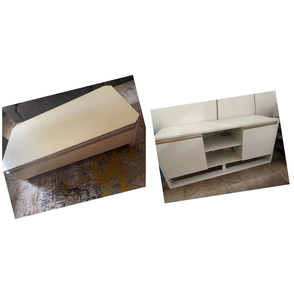 Table basse pour salon+ table basse pour television et tapis