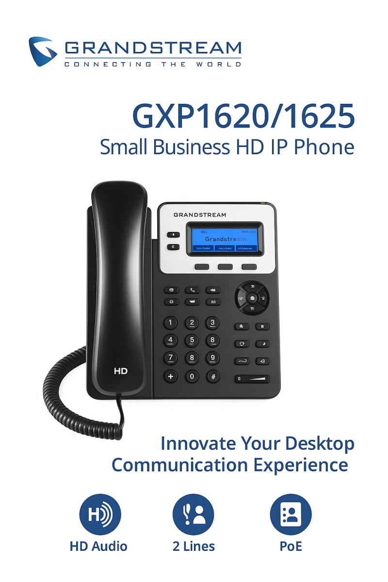 Téléphone IP HD GXP1620/GXP1625 pour petites entreprises