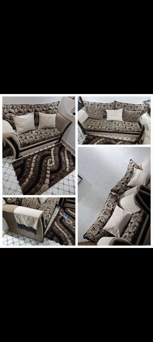 Salon d\'occasion avec housses supplémentaires