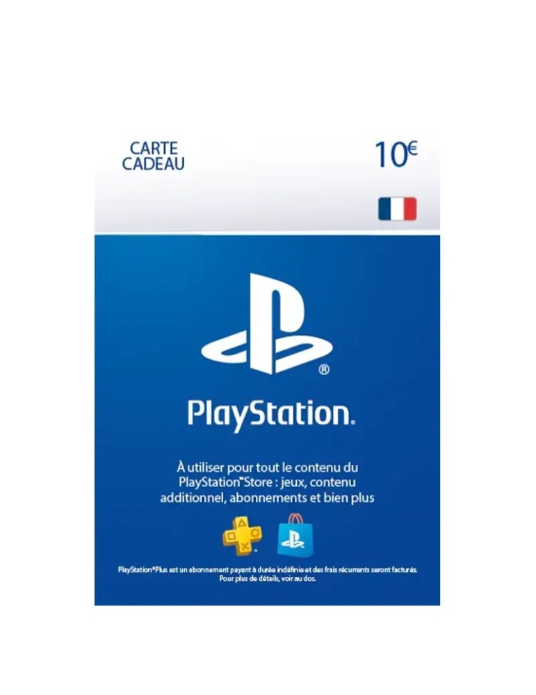 Carte PSN 10€ - Achetez vos jeux préférés en ligne!