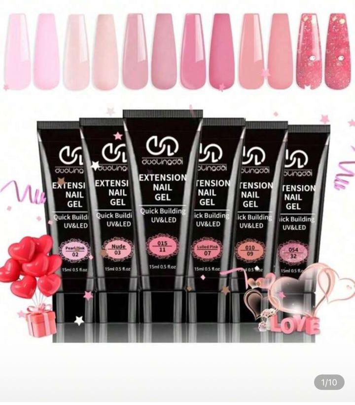 Kit Complet Pro pour Ongles - Polygel, Strass, Paillettes et Décorations