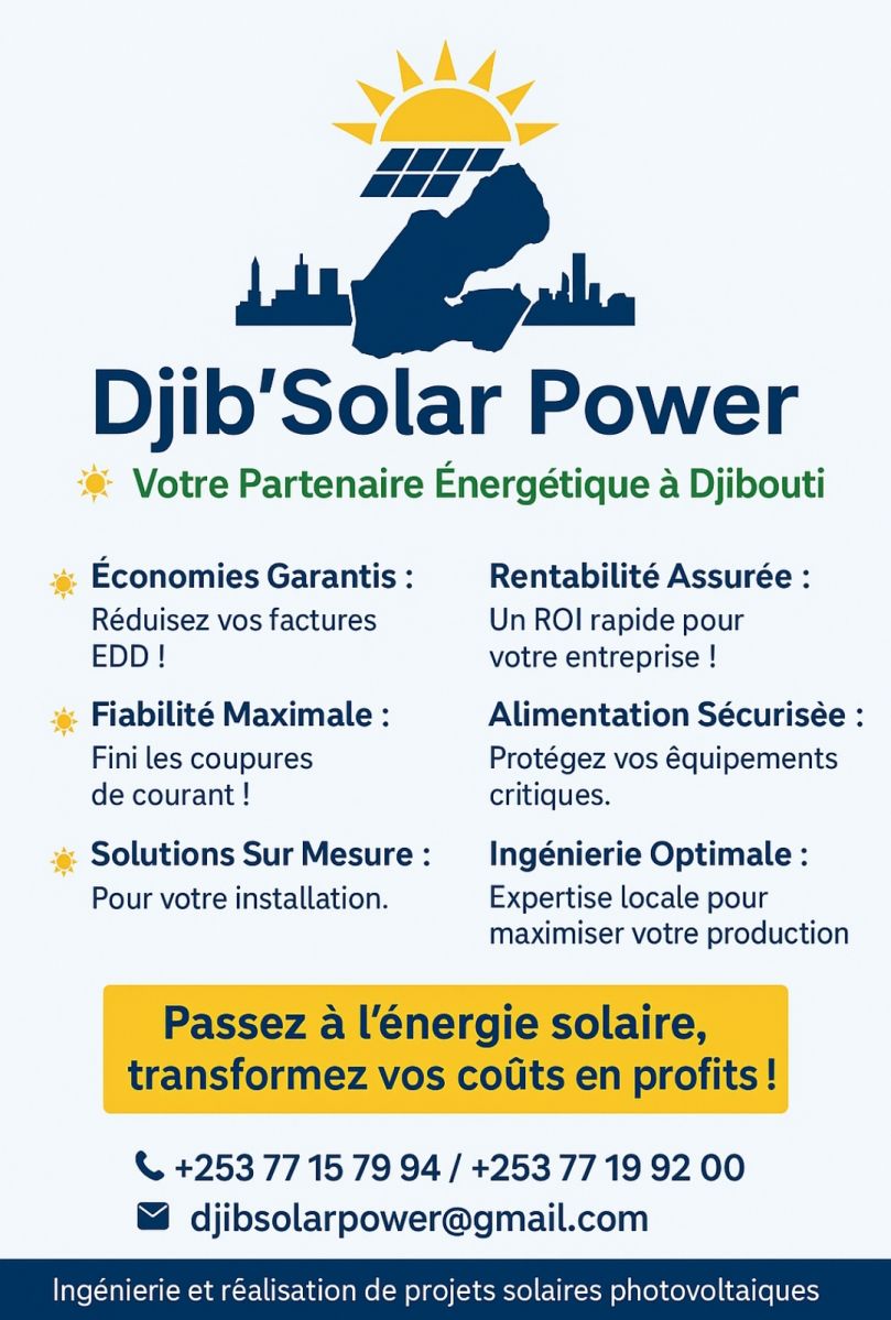 Fourniture et Installation solaire pour particuliers et entreprises - Djib\'solar Power