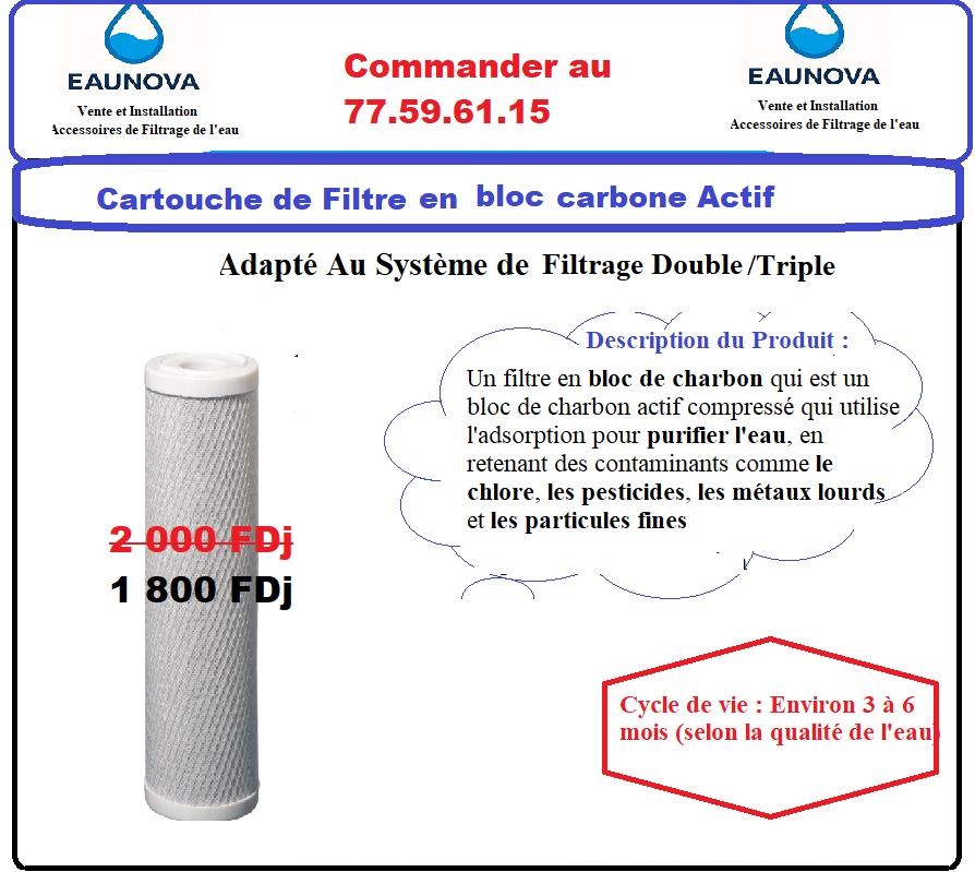EAU NOVA – Vente et installation d’accessoires de filtrage d’eau