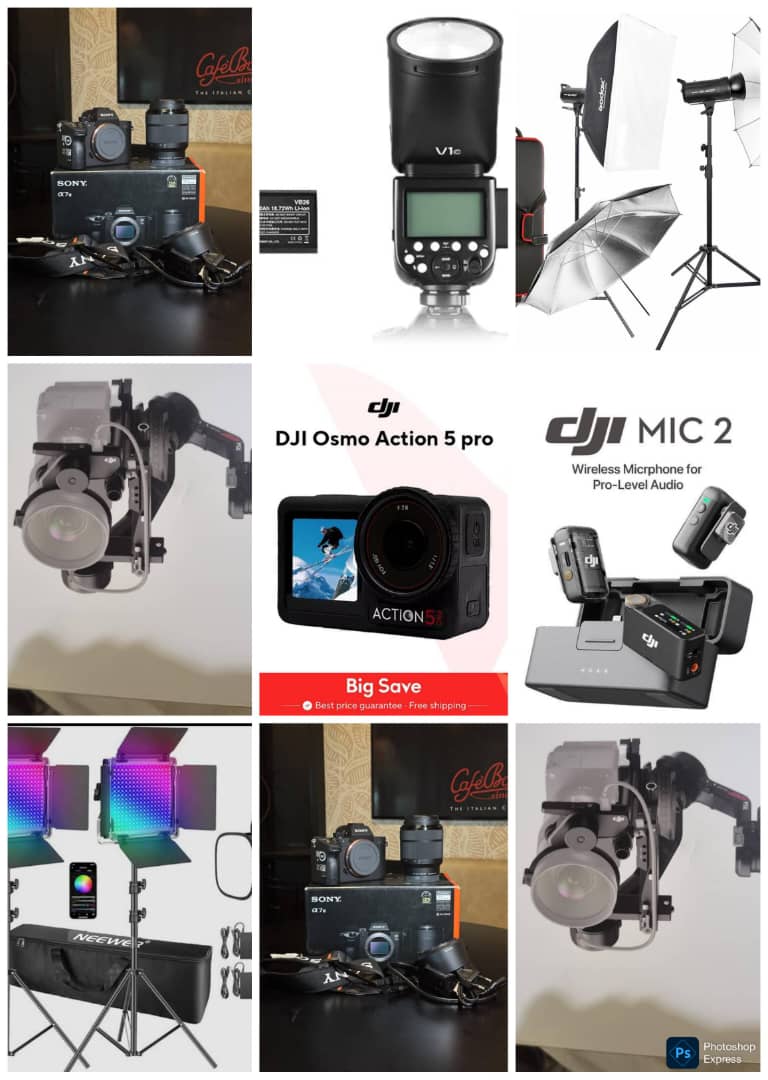 Lot matériel photo/vidéo pro neuf, jamais utilisé