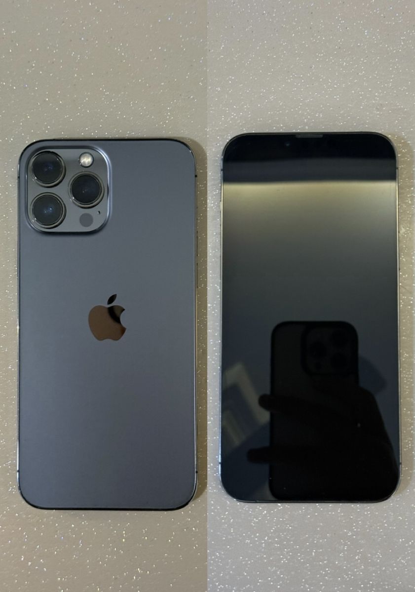 iPhone 13 Pro Max Noir Mat 256 Go, Batterie 77%, Comme Neuf