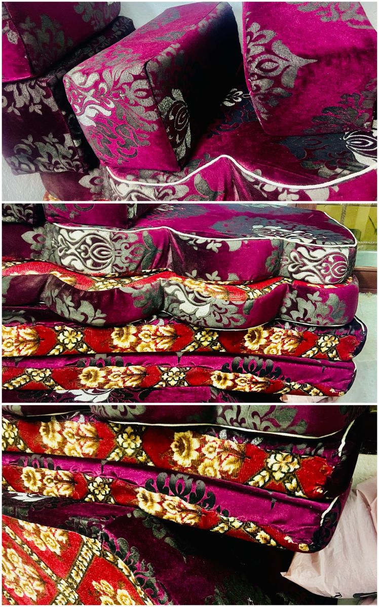 Qaaci saoudien en forme U d\'occasion avec tapis - Livraison gratuite