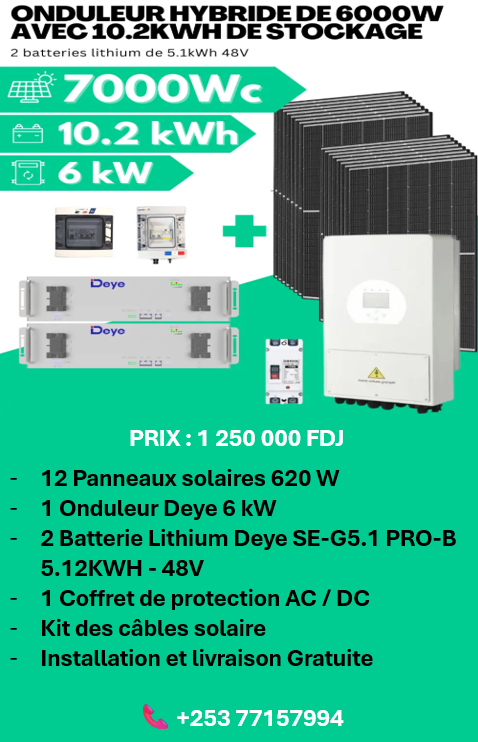 Fourniture et Installation solaire pour particuliers et entreprises - Djib\'solar Power