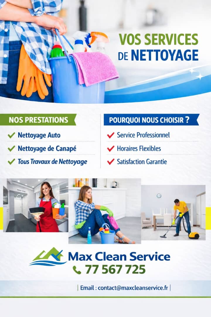 Service de nettoyage écologique - Max Clean Service