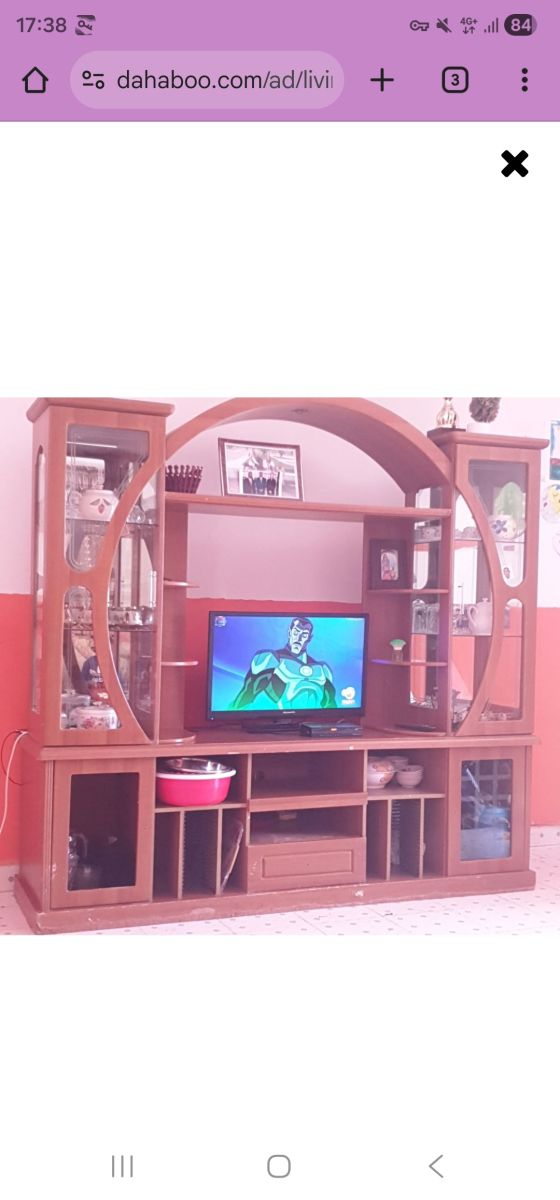 Salon, télé, frigo Samsung, clim Gree, meuble TV, accessoires & Firache