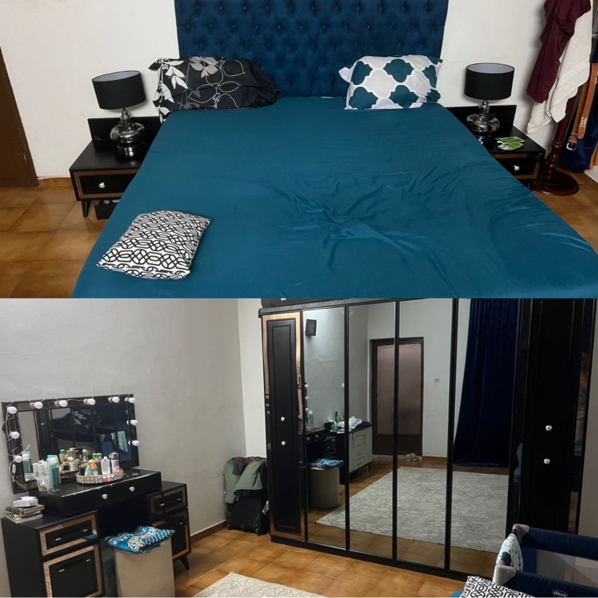 Chambre à coucher turque complète avec matelas médical quasi neuf