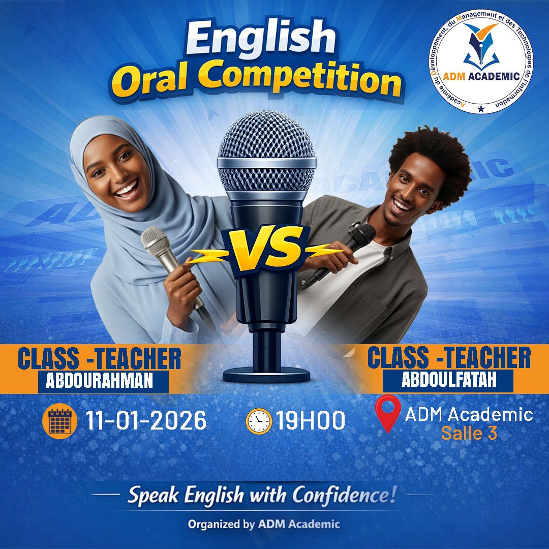 Concours d\'anglais oral entre les classes A et B à ADM Academic