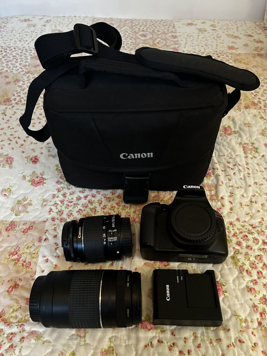Kit appareil photo Canon EOS Rebel T6 1300D, résolution 18 MP, Wi-Fi
